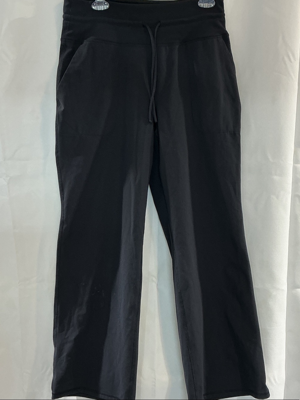 RBX Women's Black Wide-Leg Drawstring Lounge Pants